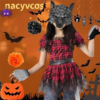 Amazon.co.jp: [nacyvcos] 狼のマスクと尻尾と手袋のセット